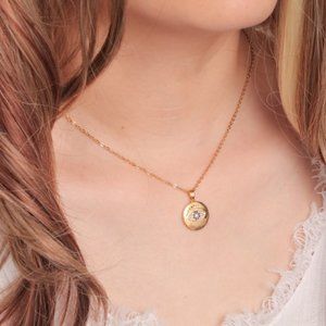 🤍2/$25  18k Gold plated Evil Eye necklace
